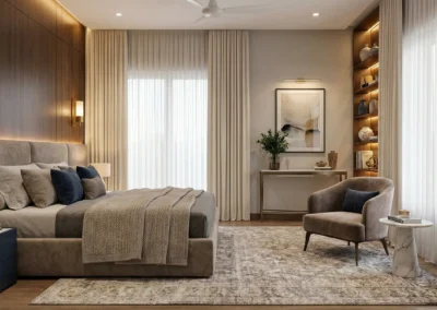 Living room & bedroom interior